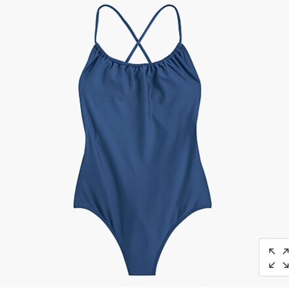 J. Crew Playa Rockaway ruched one piece swimsuit